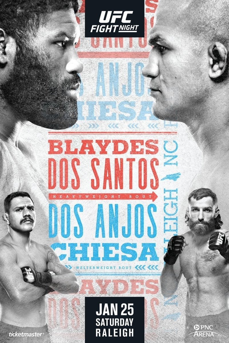 UFC Fight Night 166 Blaydes Vs. Dos Santos Poster Print