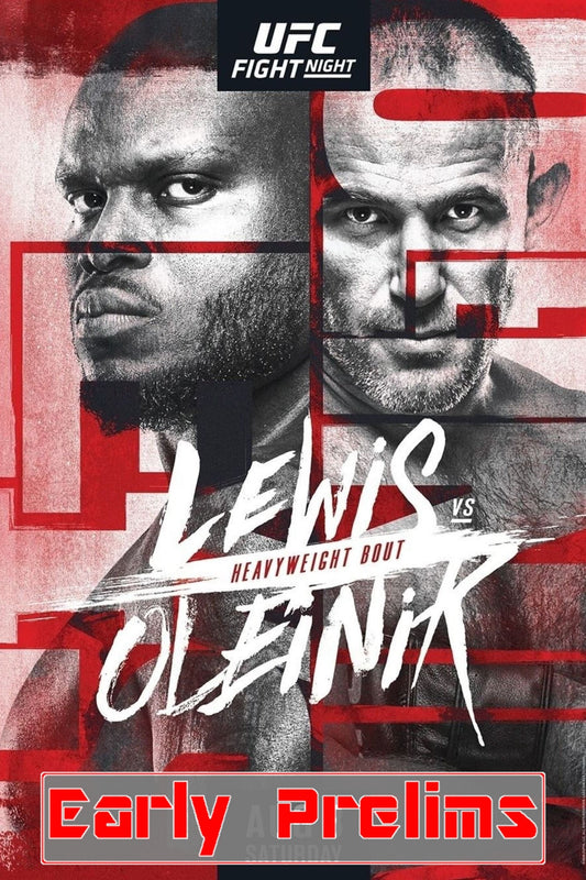 UFC Fight Night 174 Lewis Vs. Oleinik Early Prelims Poster Print