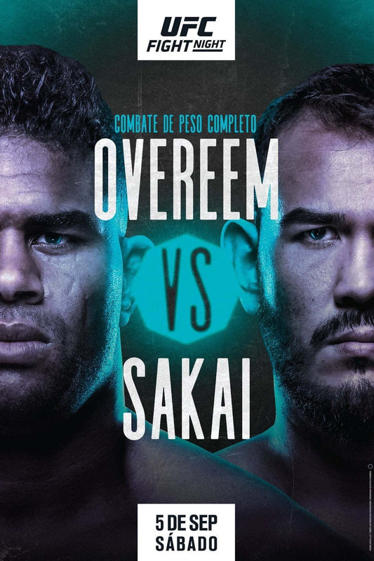 UFC Fight Night 176 Overeem Vs. Sakai Poster Print
