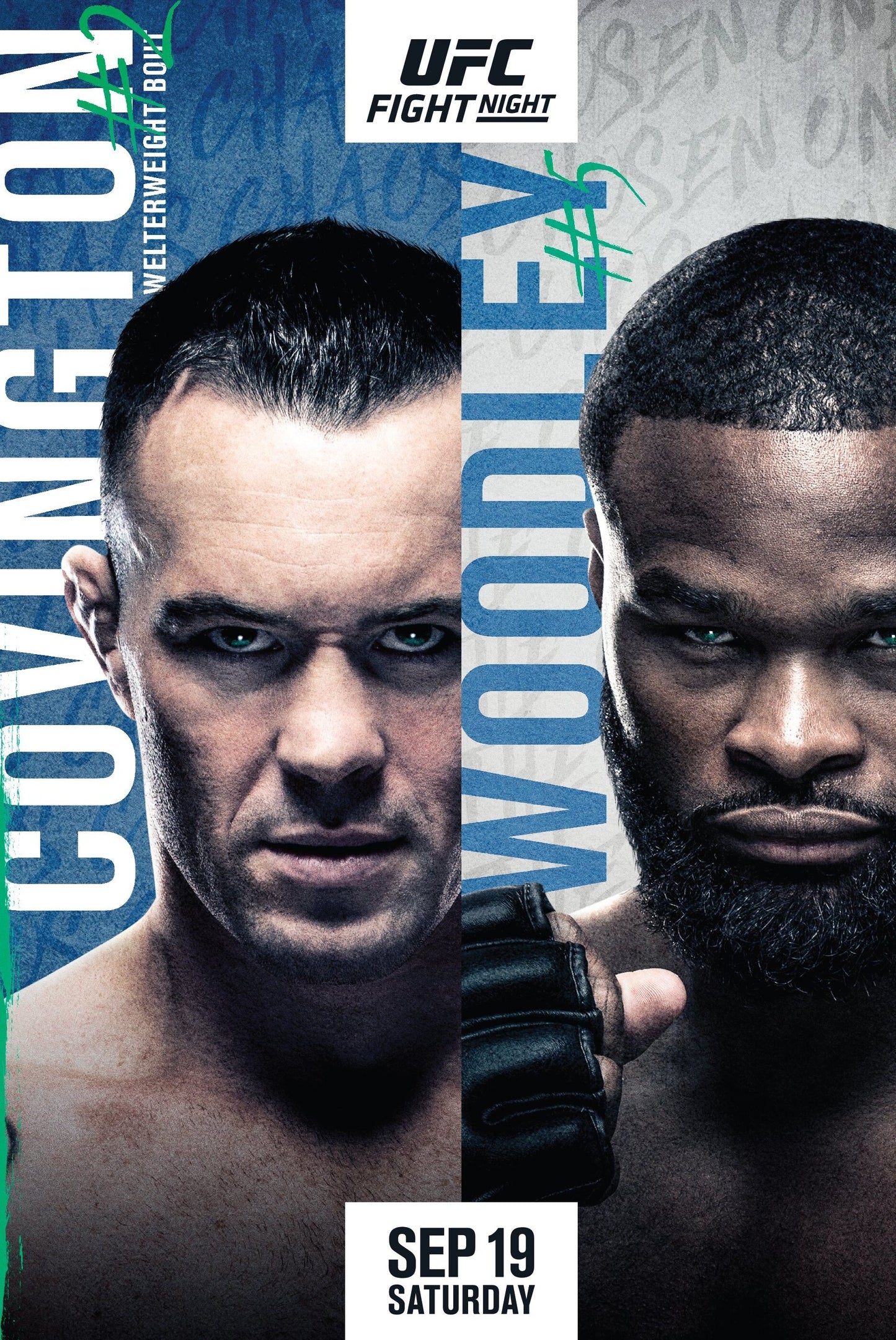 UFC Fight Night 178 Covington Vs. Woodley Poster Print