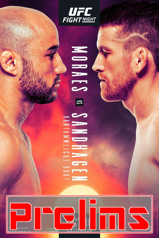 UFC Fight Night 179 Moraes Vs. Sandhagen Prelims Poster Print