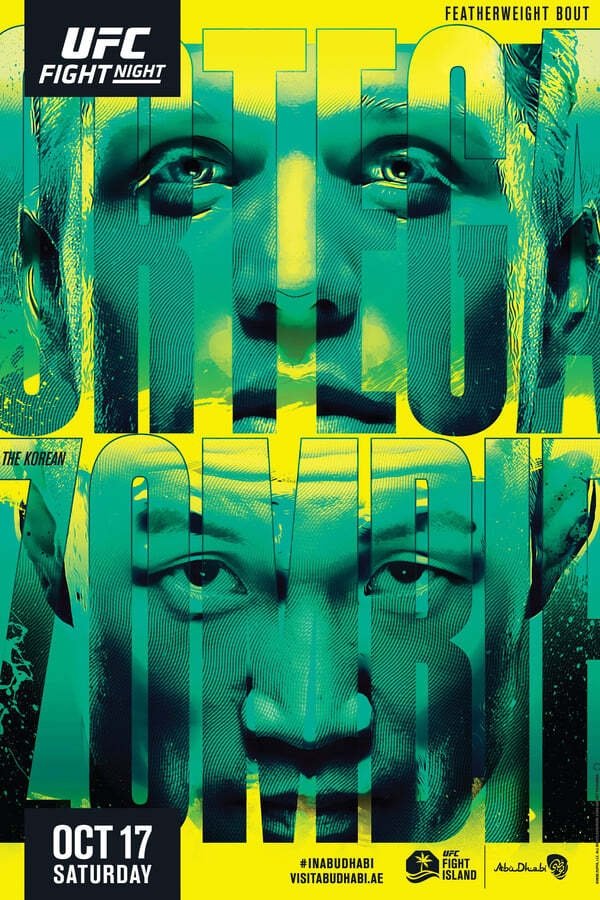 UFC Fight Night 180 Ortega Vs. The Korean Zombie Prelims Poster Print