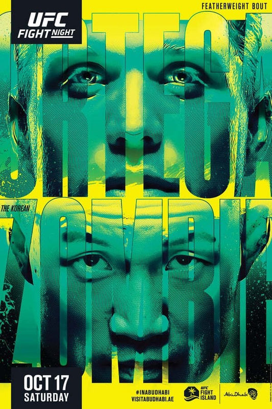 UFC Fight Night 180 Ortega Vs. The Korean Zombie Prelims Poster Print