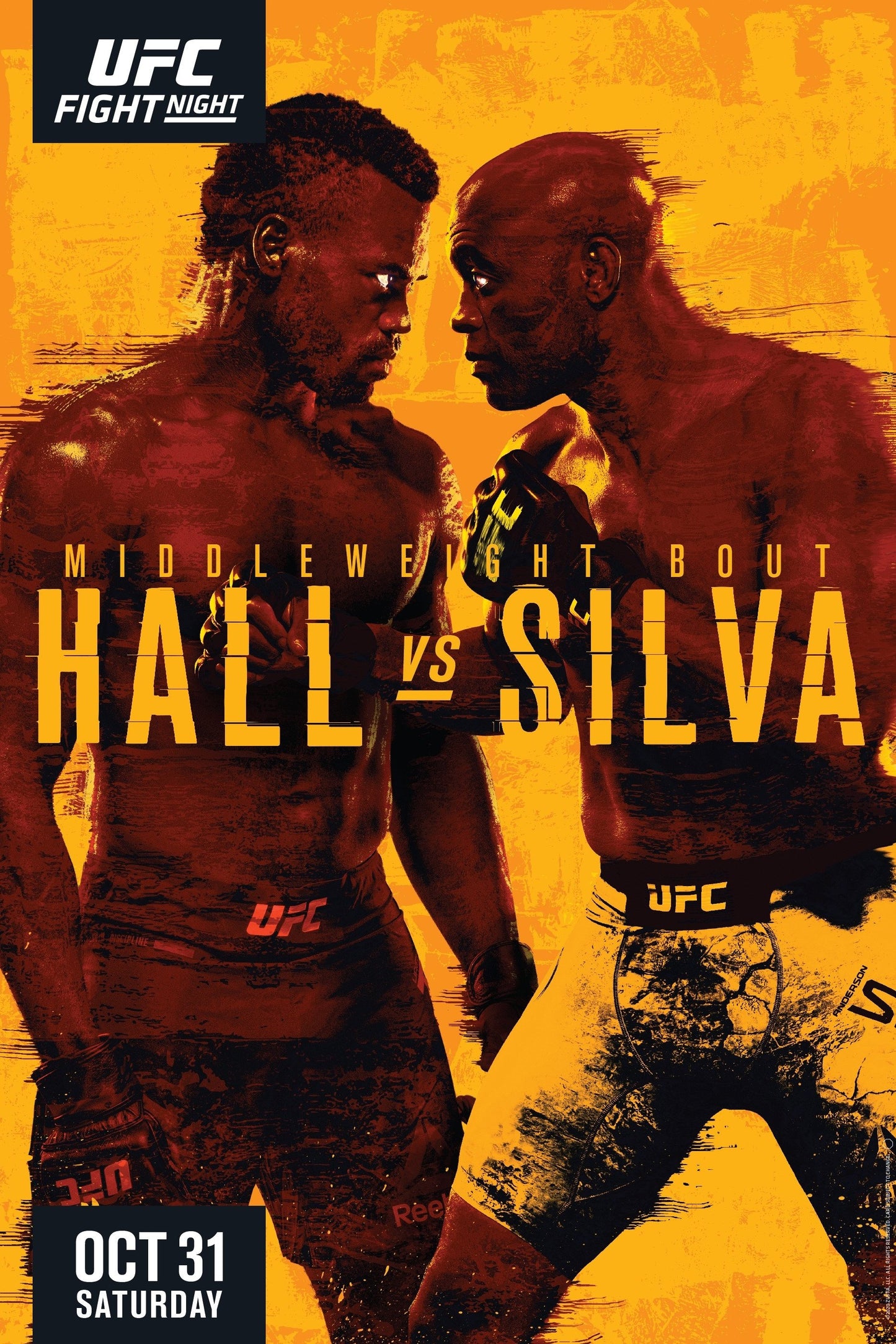 UFC Fight Night 181 Hall Vs. Silva Poster Print