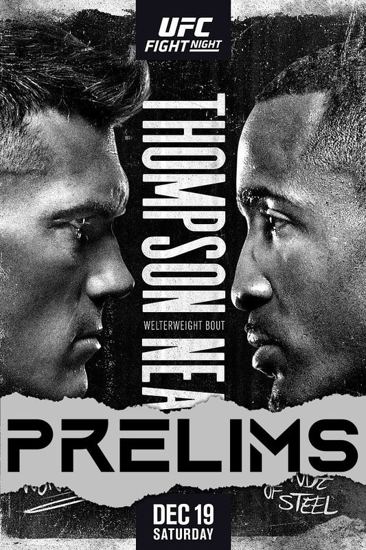 UFC Fight Night 183 Thompson Vs. Neal Prelims Poster Print