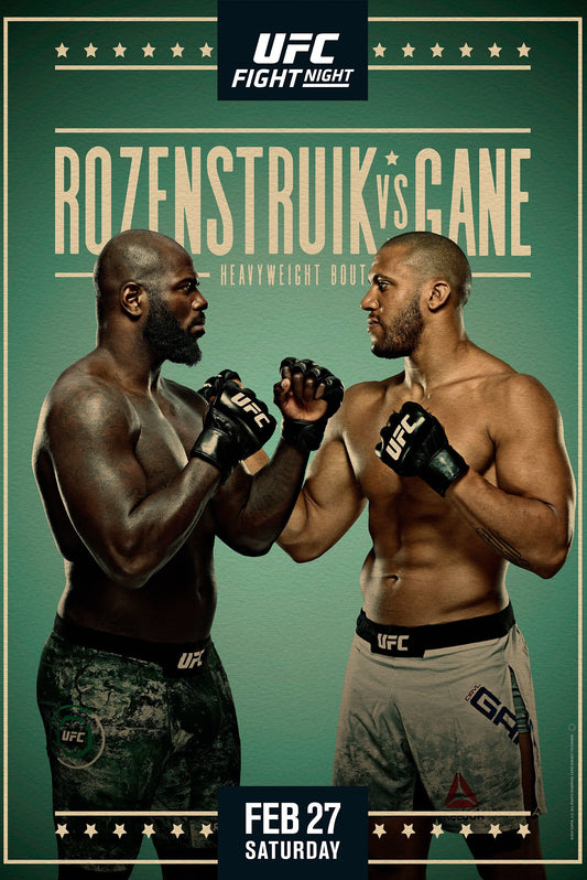 UFC Fight Night 186 Rozenstruik Vs. Gane Poster Print