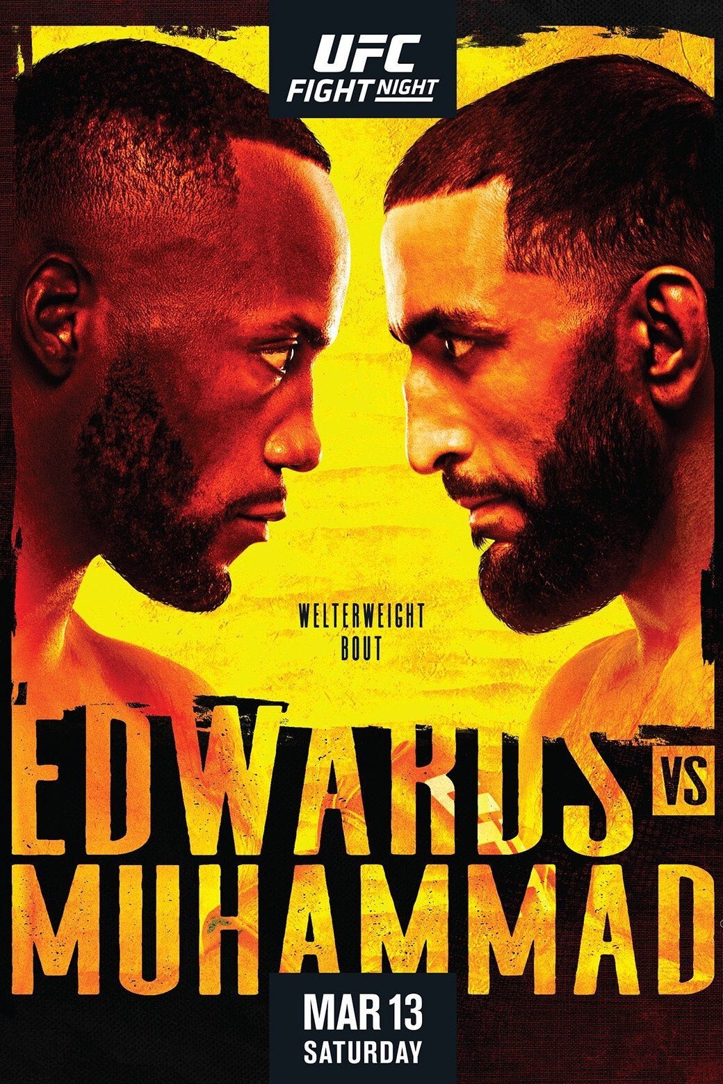 UFC Fight Night 187 Edwards Vs. Muhammad Poster Print