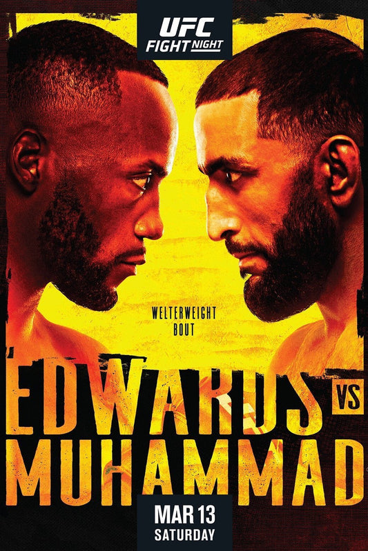 UFC Fight Night 187 Edwards Vs. Muhammad Poster Print