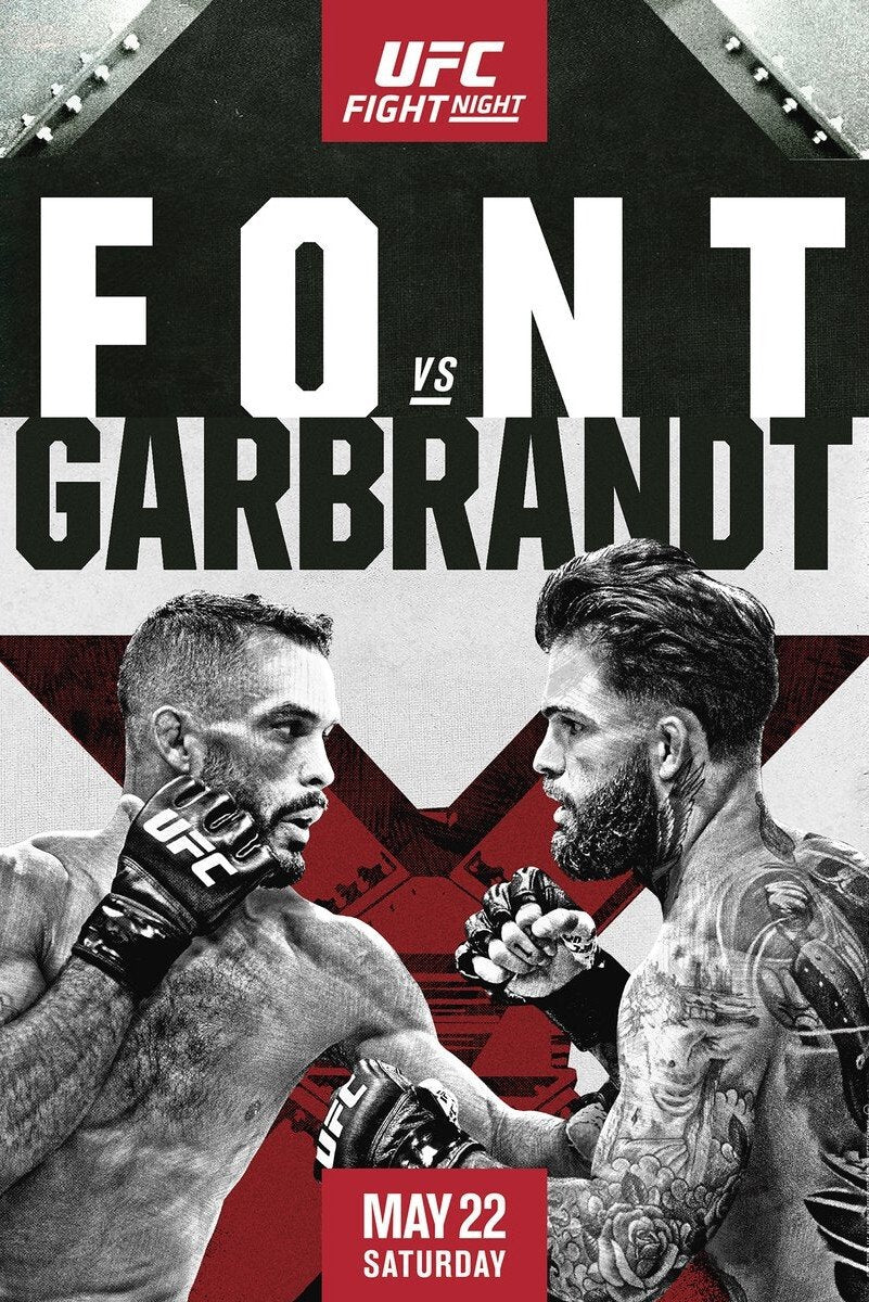 UFC Fight Night 188 Font Vs. Garbrandt Keychain