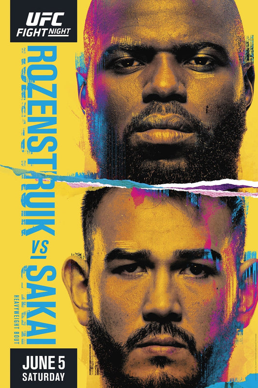 UFC Fight Night 189 Rozenstruik Vs. Sakai Poster Print