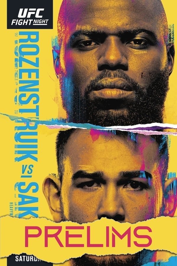 UFC Fight Night 189 Rozenstruik Vs. Sakai Prelims Poster Print