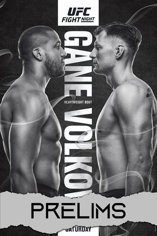 UFC Fight Night 190 Gane Vs. Volkov Prelims Poster Print
