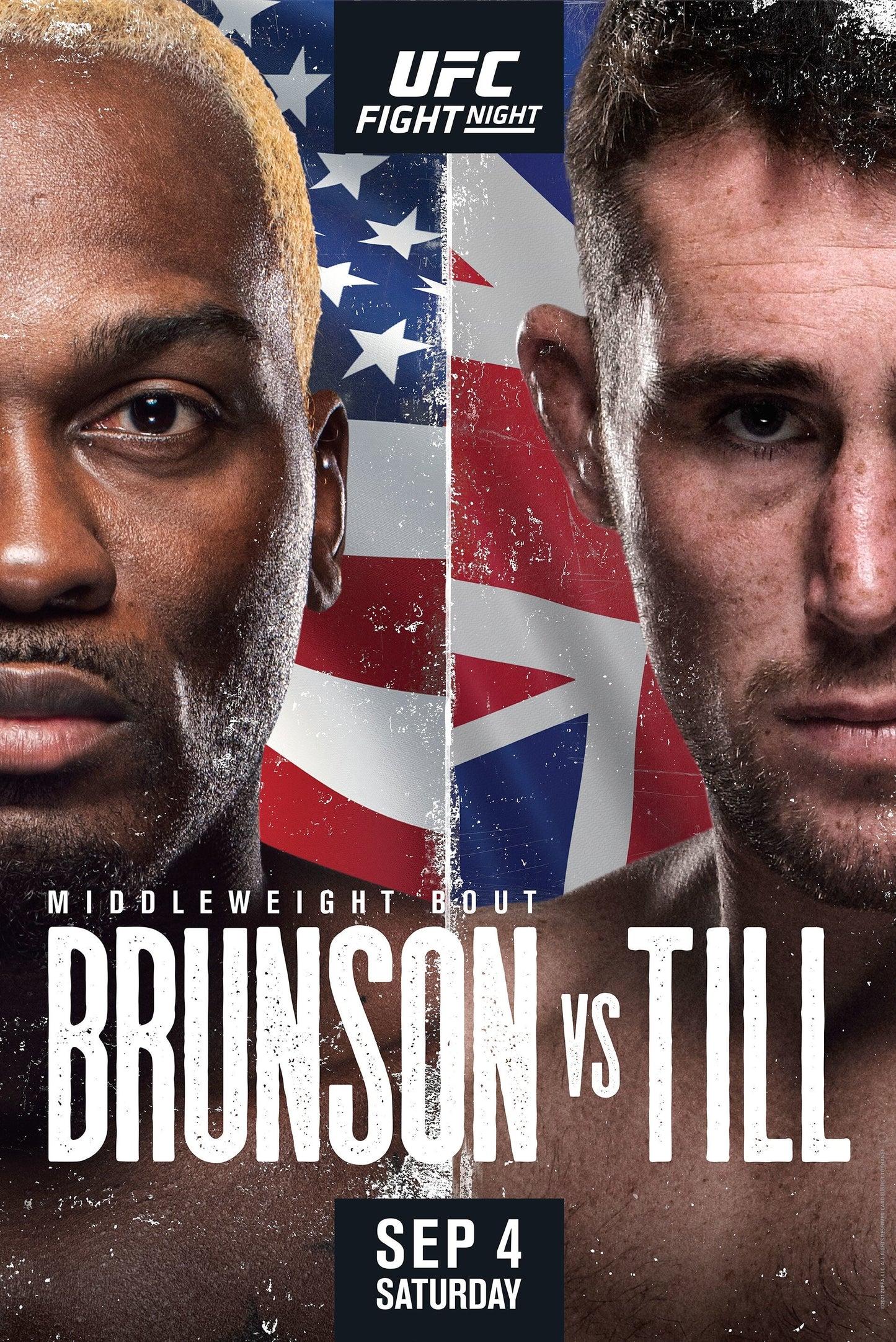 UFC Fight Night 191 Brunson Vs. Till Keychain