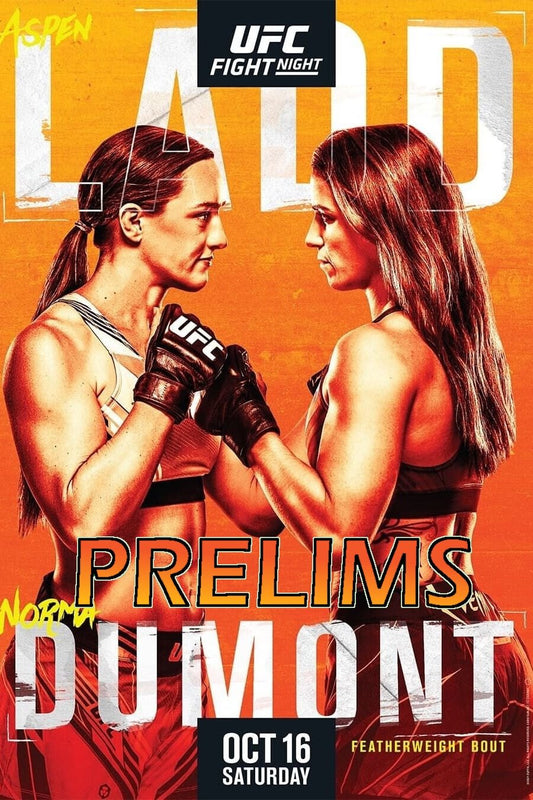 UFC Fight Night 195 Ladd Vs. Dumont Prelims Poster Print