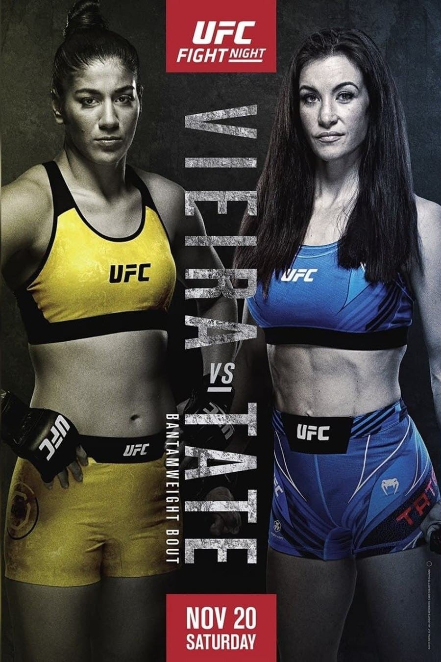 UFC Fight Night 198 Vieira Vs. Tate Poster Print