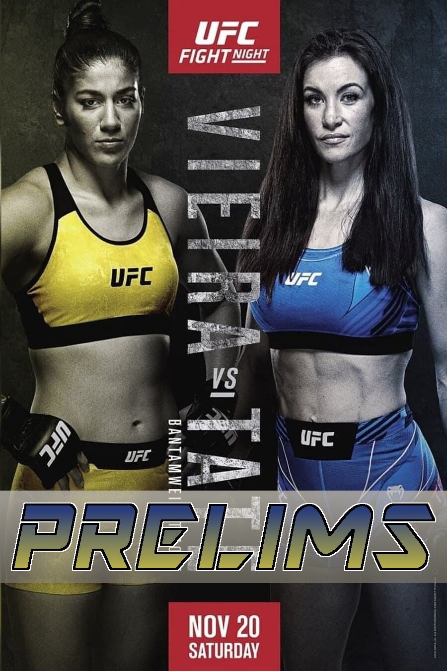 UFC Fight Night 198 Vieira Vs. Tate Prelims Poster Print