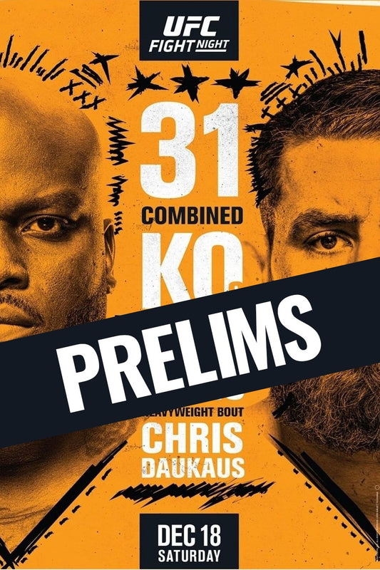 UFC Fight Night 199 Lewis Vs. Daukaus Prelims Poster Print