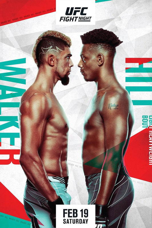 UFC Fight Night 201 Walker Vs. Hill Poster Print