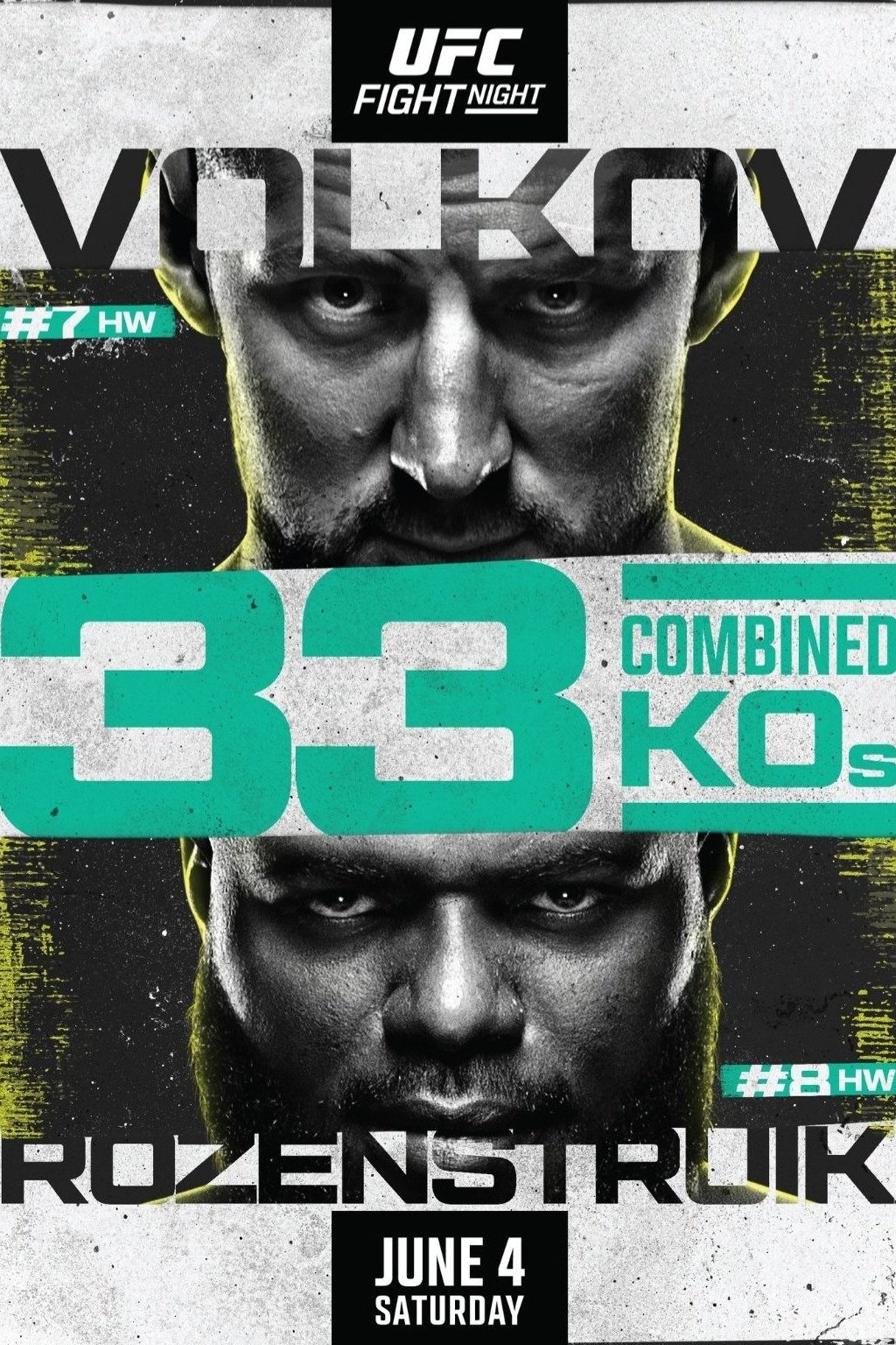 UFC Fight Night 207 Volkov Vs. Rozenstruik Keychain