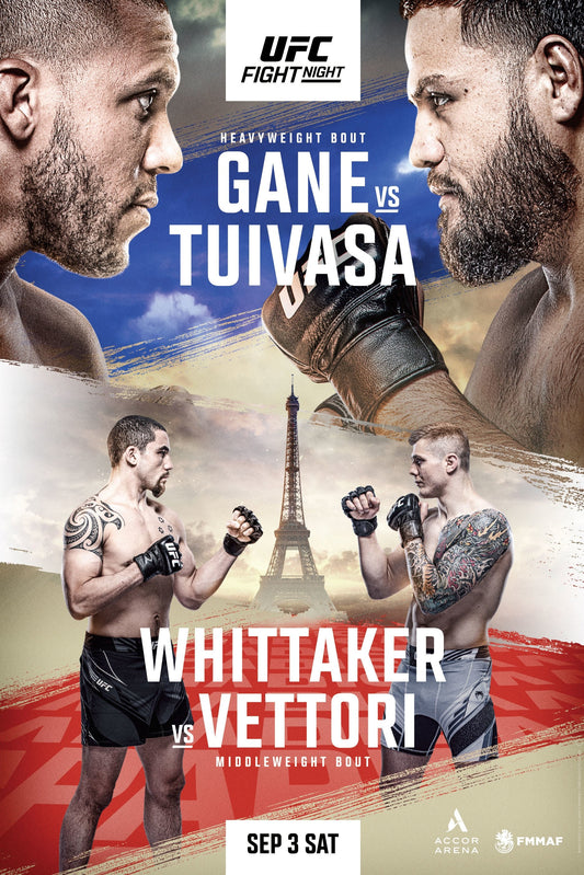 UFC Fight Night 209 Gane Vs. Tuivasa Poster Print