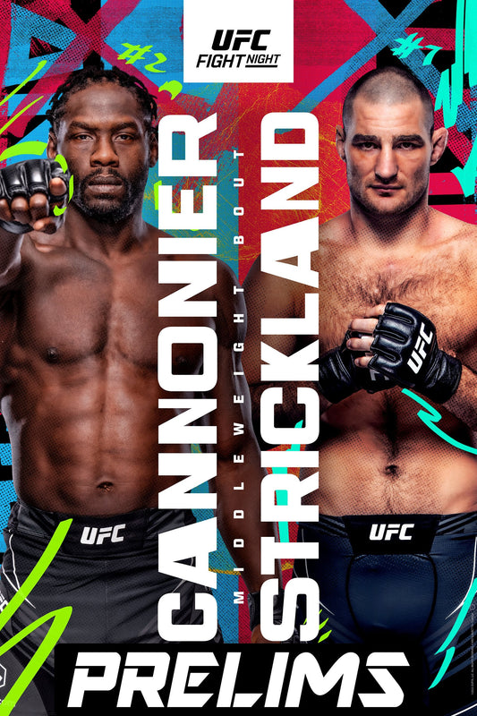 UFC Fight Night 216 Cannonier Vs. Strickland Prelims Poster Print