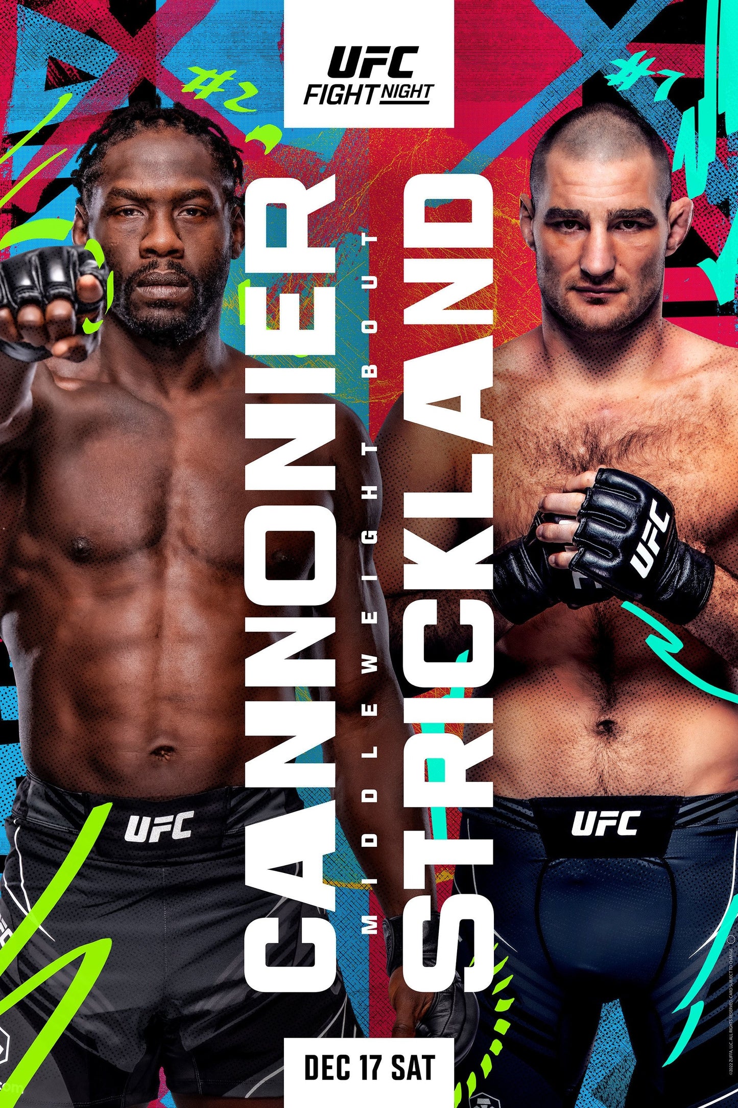 UFC Fight Night 216 Cannonier Vs. Strickland Keychain