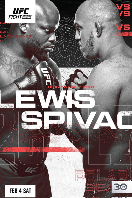 UFC Fight Night 218 Lewis Vs. Spivac Poster Print