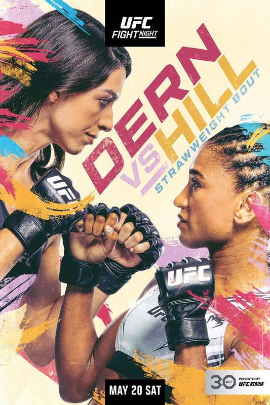 UFC Fight Night 223 Dern Vs. Hill Poster Print