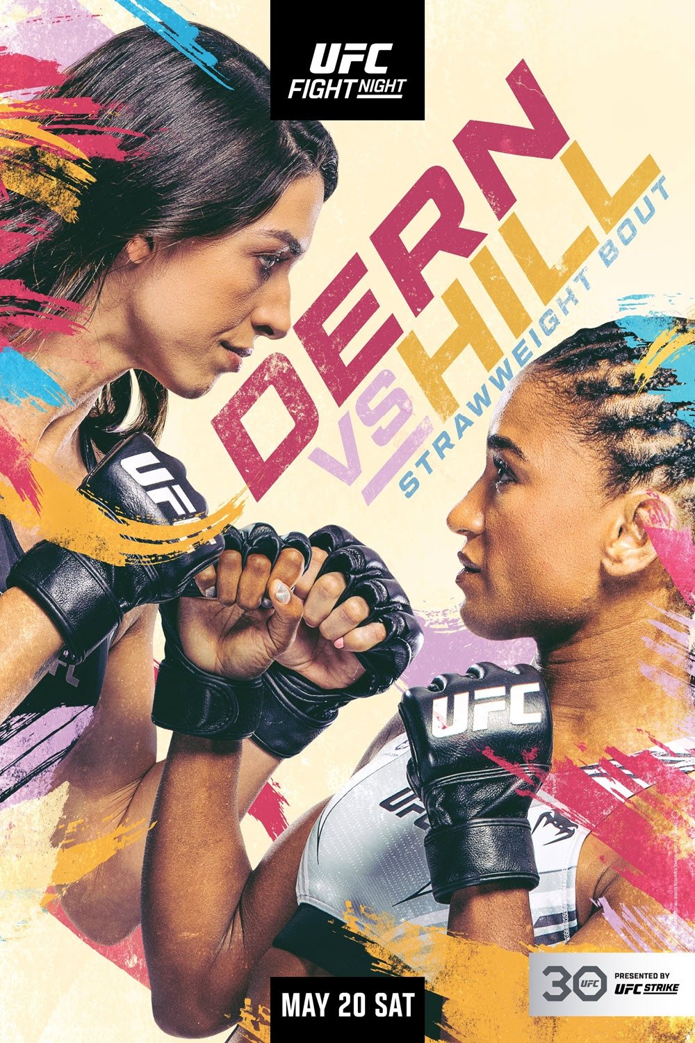 UFC Fight Night 223 Dern Vs. Hill Keychain