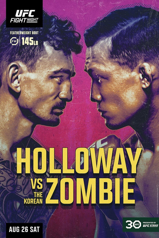 UFC Fight Night 225 Holloway Vs. The Korean Zombie Poster Print