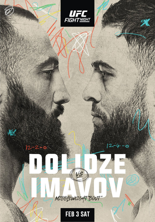 UFC Fight Night 235 Dolidze Vs. Imavov Poster Print