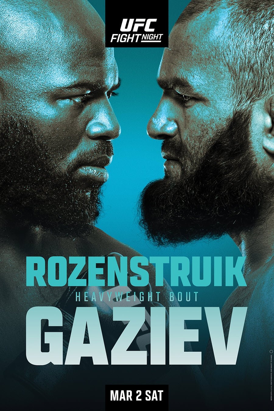 UFC Fight Night 238 Rozenstruik Vs. Gaziev Keychain
