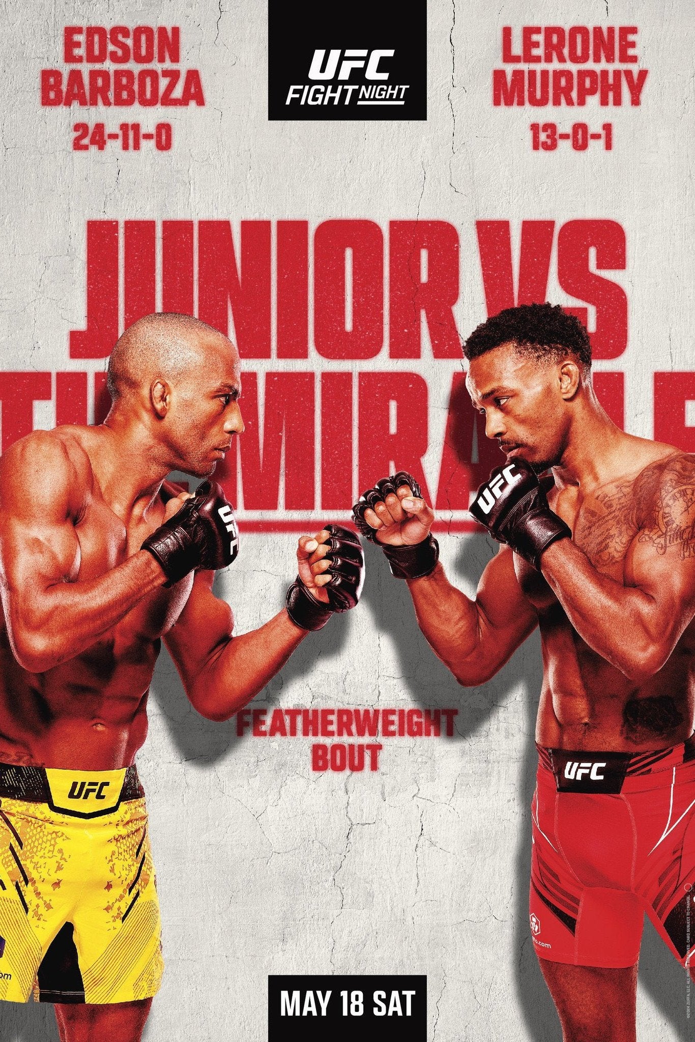 UFC Fight Night 241 Barboza Vs. Murphy Keychain