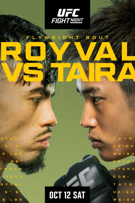 UFC Fight Night 244 Royval Vs. Taira Poster Print