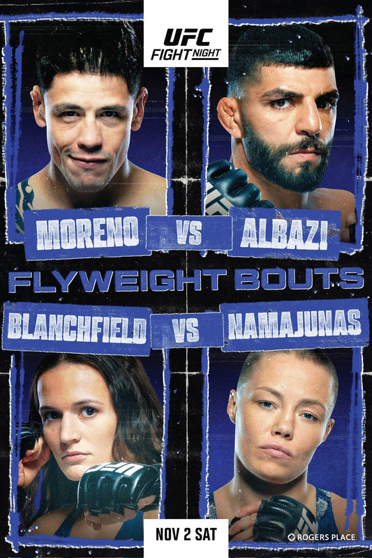 UFC Fight Night 246 Moreno Vs. Albazi Poster Print