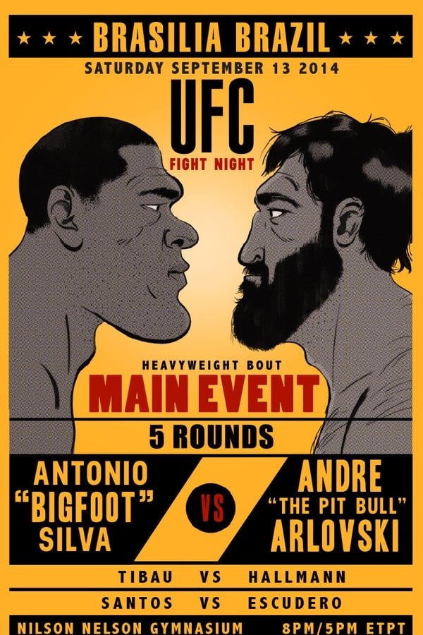 UFC Fight Night 51 Bigfoot Vs. Arlovski Keychain