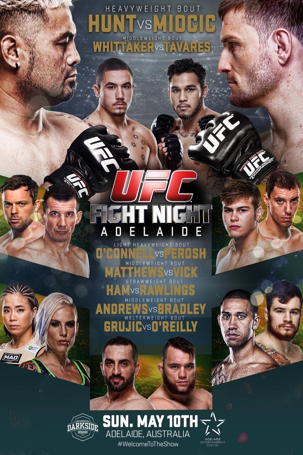 UFC Fight Night 65 Miocic Vs. Hunt Keychain