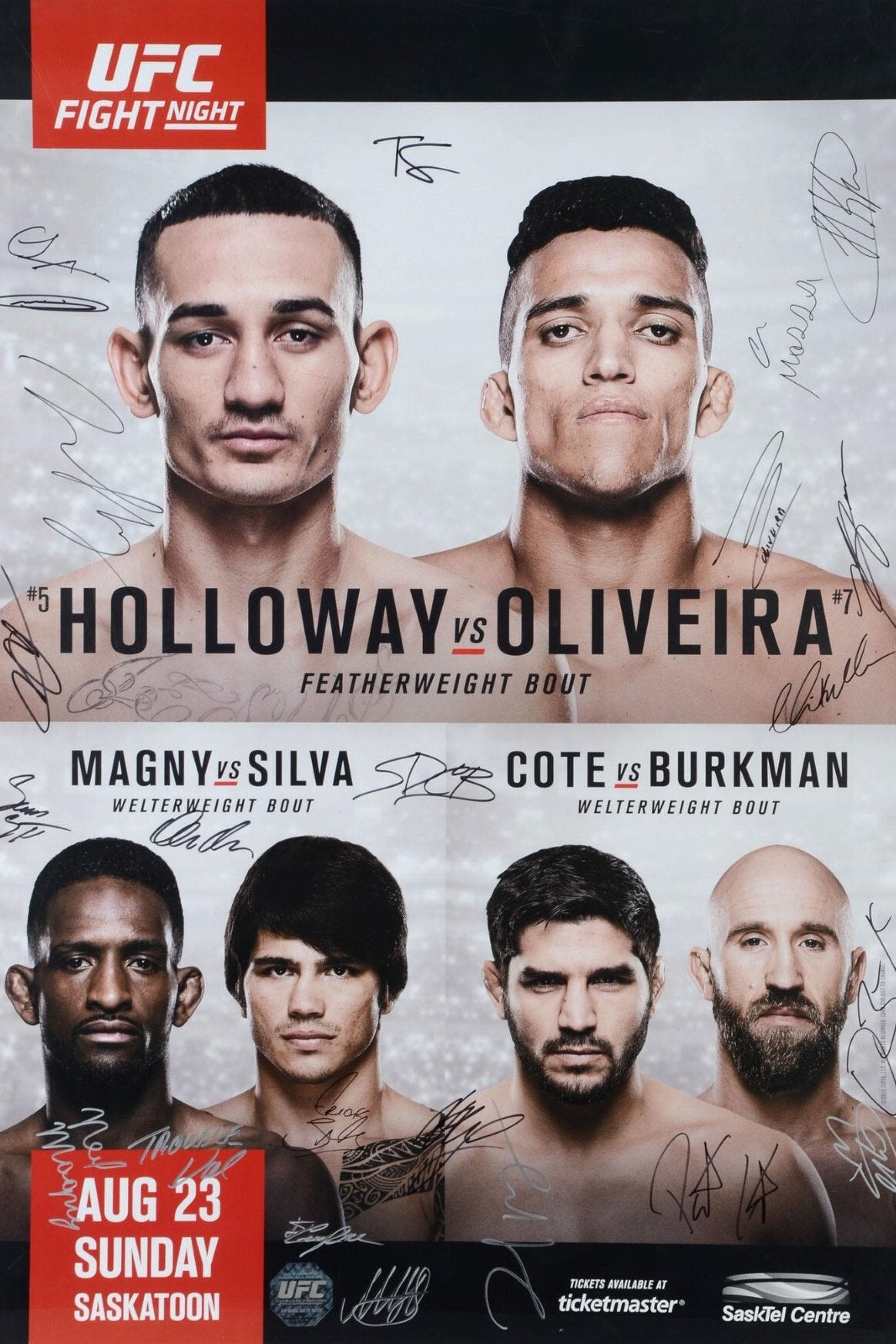 UFC Fight Night 74 Holloway Vs. Oliveira Keychain