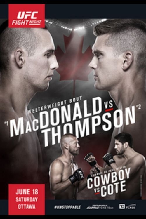 UFC Fight Night 89 Macdonald Vs. Thompson Keychain
