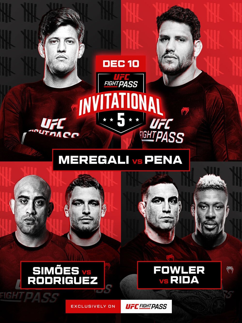 UFC Fight Pass Invitational 5 Keychain