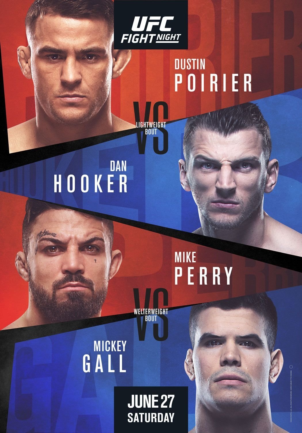 UFC On Espn 12 Poirier Vs. Hooker Keychain