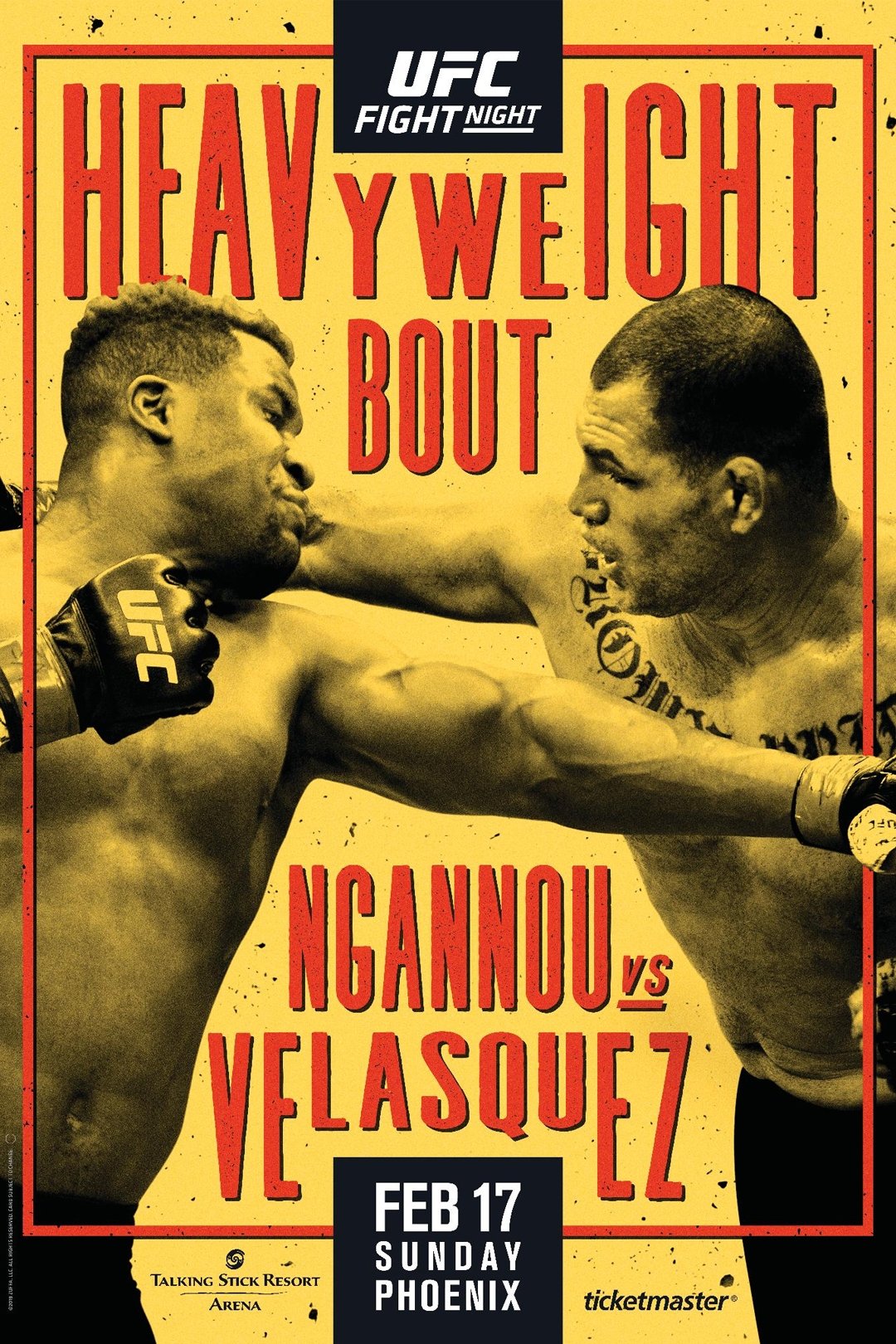 UFC On Espn 1 Ngannou Vs. Velasquez Keychain