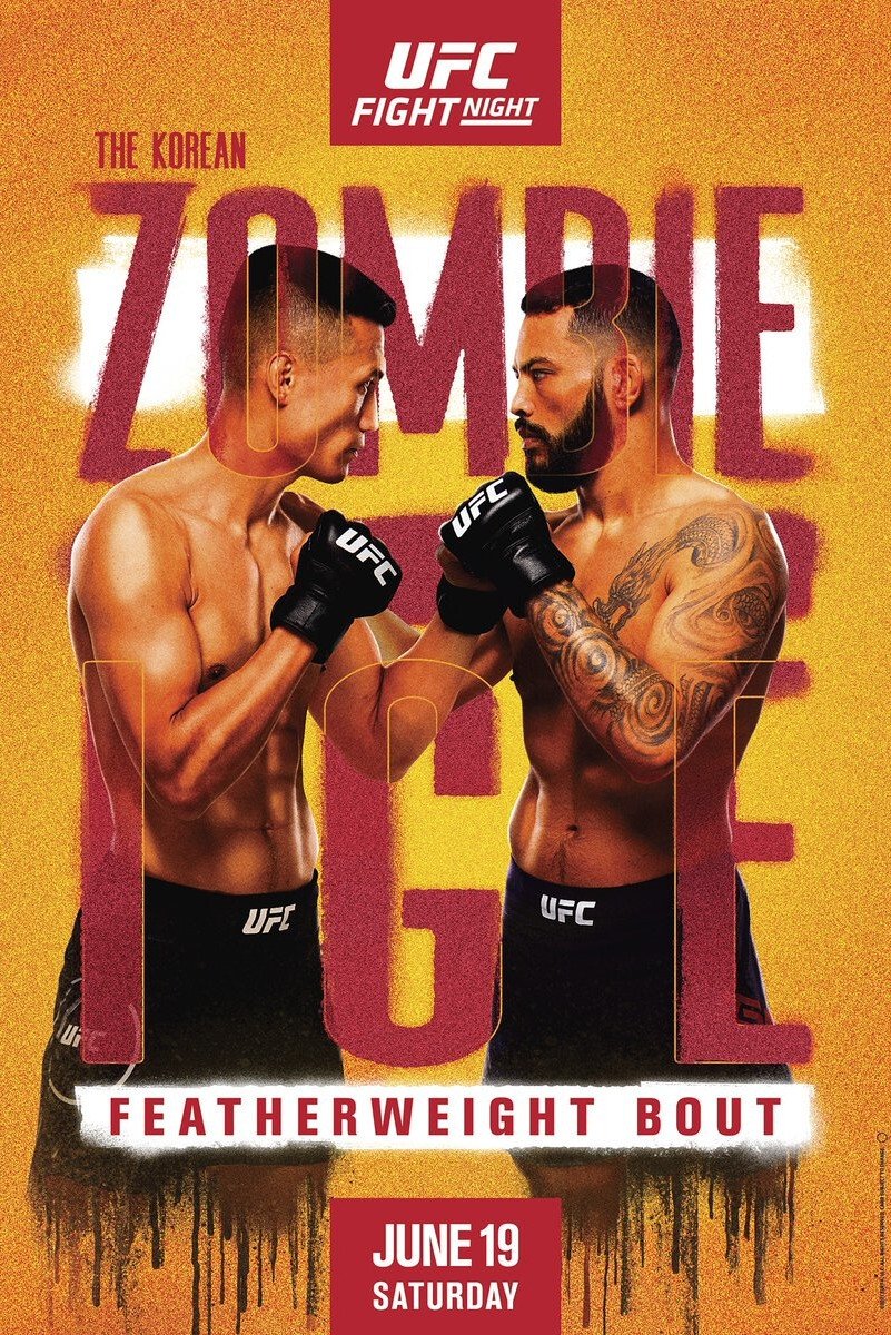 UFC On Espn 25 Korean Zombie Vs Ige Keychain