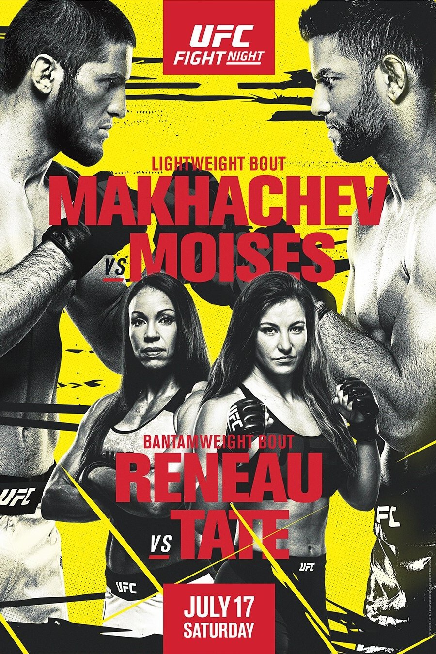 UFC On Espn 26 Makhachev Vs. Moises Poster Print