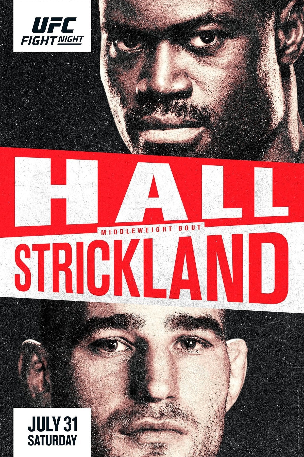 UFC On Espn 28 Hall Vs. Strickland Keychain