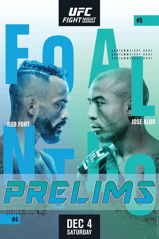 UFC On Espn 31 Font Vs. Aldo Prelims Keychain