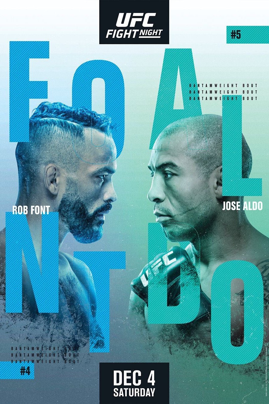 UFC On Espn 31 Font Vs. Aldo Keychain