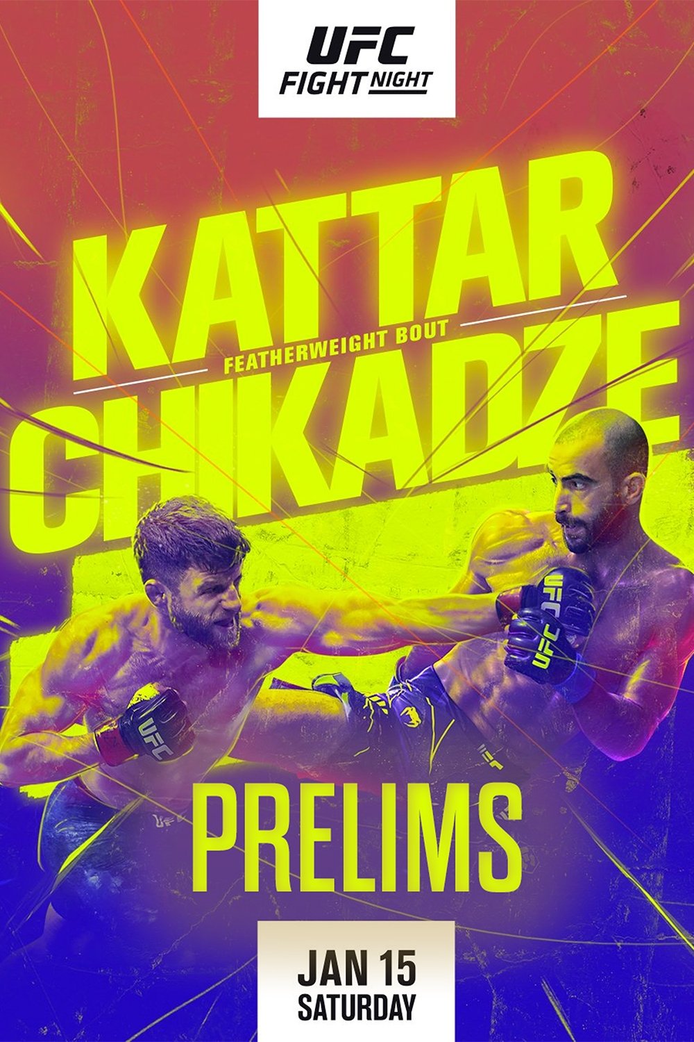 UFC On Espn 32 Kattar Vs. Chikadze Prelims Keychain