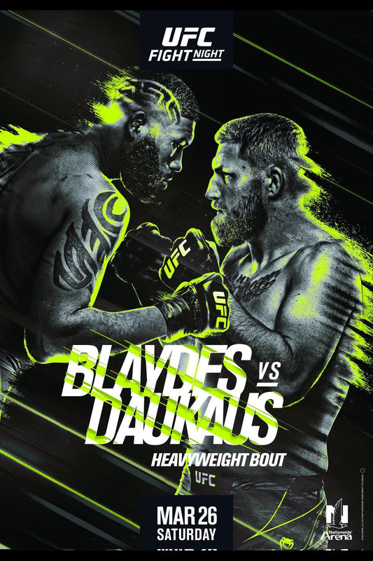 UFC On Espn 33 Blaydes Vs. Daukaus Keychain