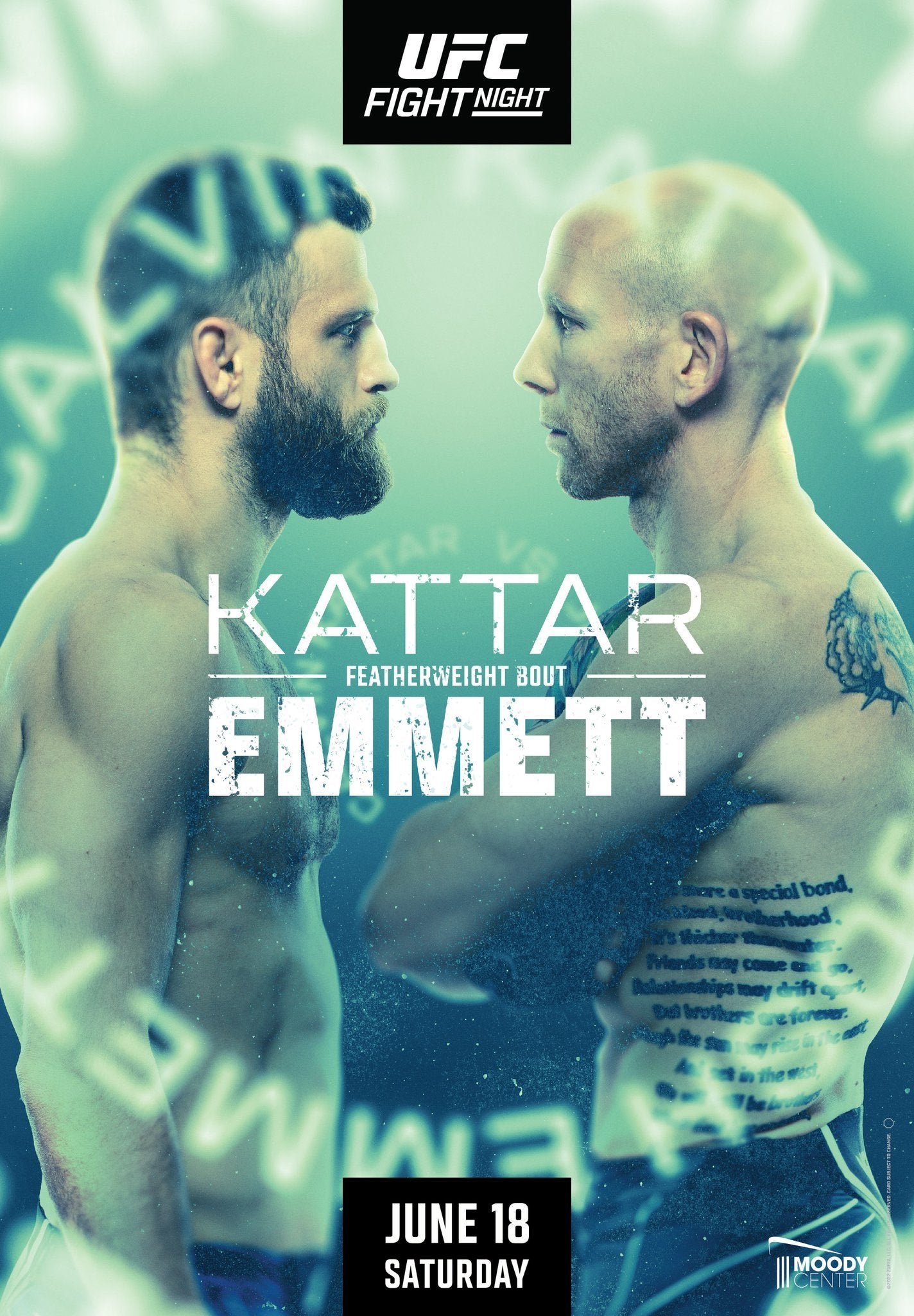 UFC On Espn 37 Kattar Vs. Emmett Keychain